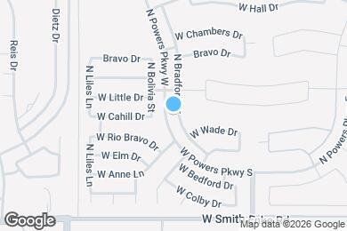 Map image of the property - 21742 N Bradford Dr