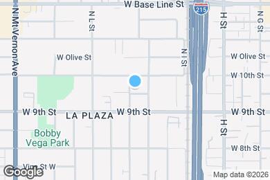 Map image of the property - 1030 W Temple St