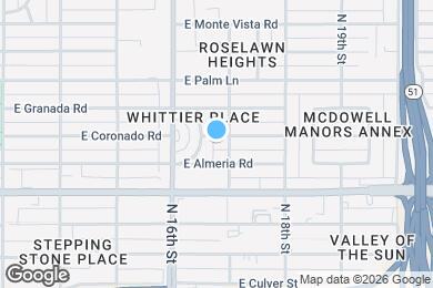 Map image of the property - 1637 East Coronado Road