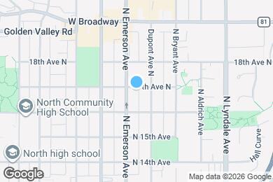 Map image of the property - 1015 17th Ave N