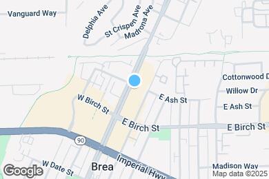 Map image of the property - 100 S Brea Blvd