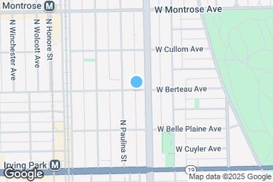 Map image of the property - 1613 W Berteau Ave