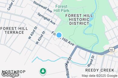 Map image of the property - 4050 Forest Hill Ave