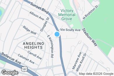 Map image of the property - 1306 W Sunset Blvd