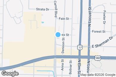 Map image of the property - 2100 N Carroll Blvd