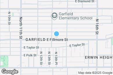 Map image of the property - 1316 E Fillmore St