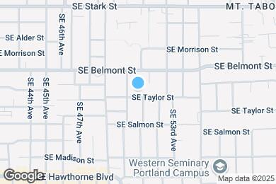 Map image of the property - 5029 SE Taylor St