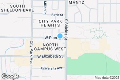 Map image of the property - 1109 W Plum St