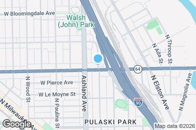 Map image of the property - 1610 N Bosworth Ave