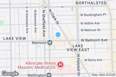Map image of the property - 916 W Belmont Ave