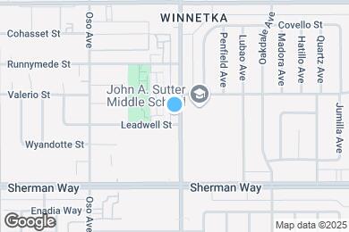 Map image of the property - 7315 Winnetka Ave