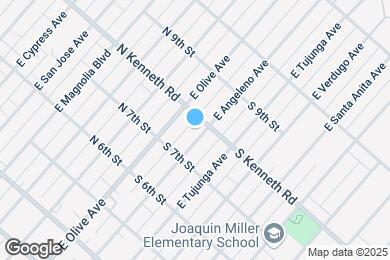 Map image of the property - 729 E Angeleno Ave