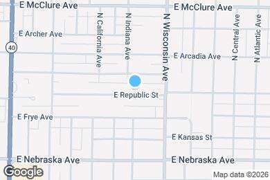 Map image of the property - 617 E Republic St