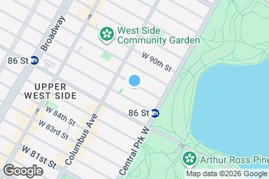 Map image of the property - 42 W 88th St