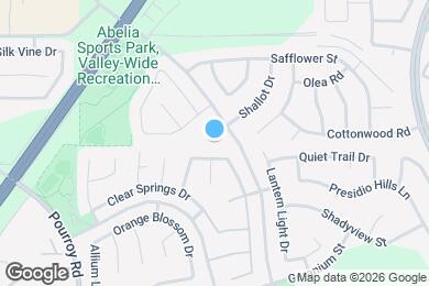Map image of the property - 32317 Shallot Ct