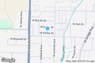 Map image of the property - 850 W Kelley St