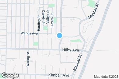 Map image of the property - 1255 Yosemite St