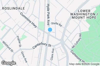 Map image of the property - 598 Hyde Park Ave