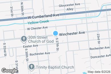 Map image of the property - 801 Winchester Ave