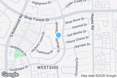 Map image of the property - 2103 Woodland Springs St