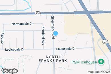 Map image of the property - 4110 Sherman Blvd