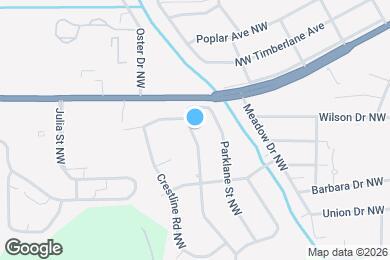 Map image of the property - 1018 Fairway Dr NW