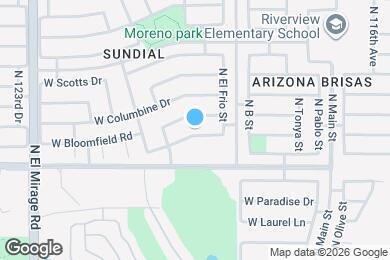 Map image of the property - 11940 W Charter Oak Rd