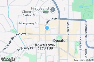 Map image of the property - 201 W Ponce de Leon Ave