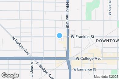 Map image of the property - 725 W Franklin St
