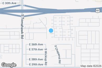 Map image of the property - 3478 S Chaparral Rd
