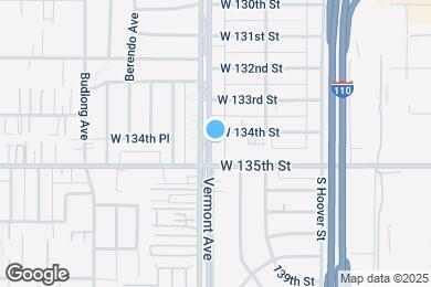 Map image of the property - 13412 S Vermont Ave