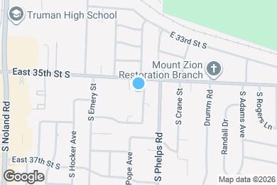 Map image of the property - 3508 S Leslie Ave