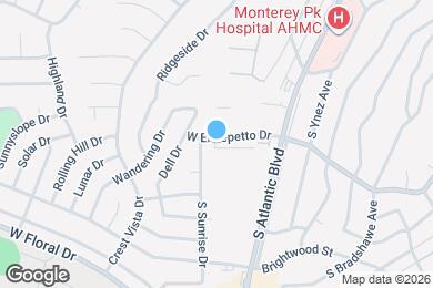Map image of the property - 890 W El Repetto Dr