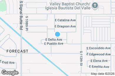 Map image of the property - 11026 E Delta Ave