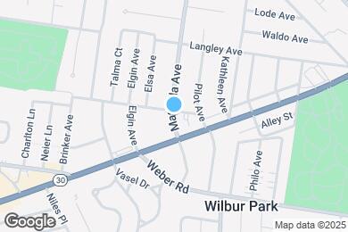 Map image of the property - 8600 Mathilda Ave