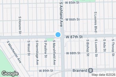 Map image of the property - 1613 W 87th St