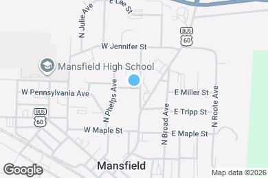 Map image of the property - 215 W Washington St