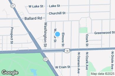 Map image of the property - 8845 N Wisner St