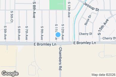 Map image of the property - 886 S 11th Ave