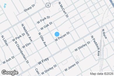 Map image of the property - 1045 W Pecan St