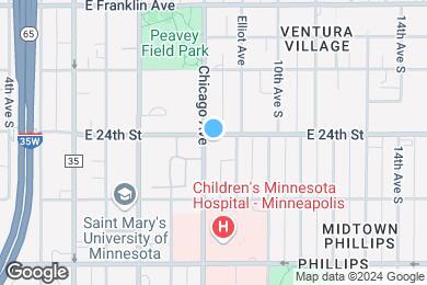 Map image of the property - Minneapolis Grand Apartments