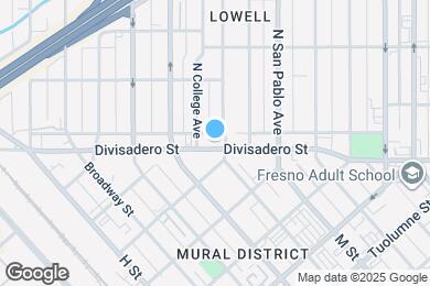 Map image of the property - 1133 E Divisadero St