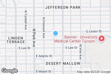 Map image of the property - 1710 N Santa Rita Ave