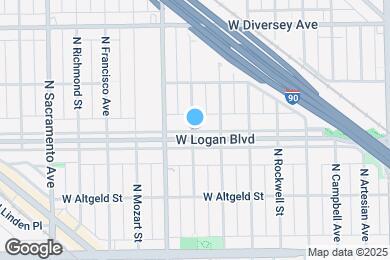 Map image of the property - 2722 W Logan Blvd