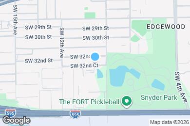 Map image of the property - 1021 SW 32nd Ct