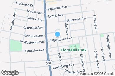 Map image of the property - 202 E Westover Ave