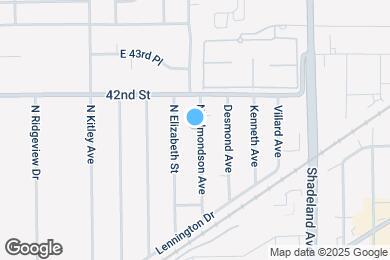 Map image of the property - 4138 N Edmondson Ave