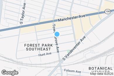 Map image of the property - 1308A Tower Grove Ave