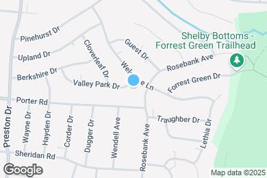 Map image of the property - 1936 Valley Park Dr