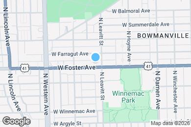 Map image of the property - 2210 W Foster Ave